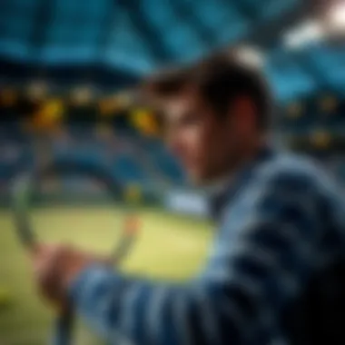 Betting on Tennis Events An abstract visual of betting on tennis events
